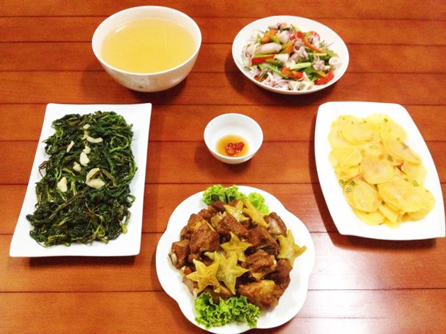 Bữa tối ngon miệng cho cả nhà