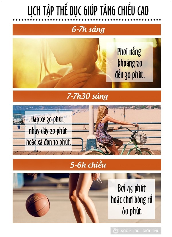 Tập thể dục tăng chiều cao