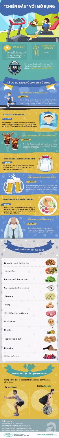 Vì sao lại có mỡ bụng