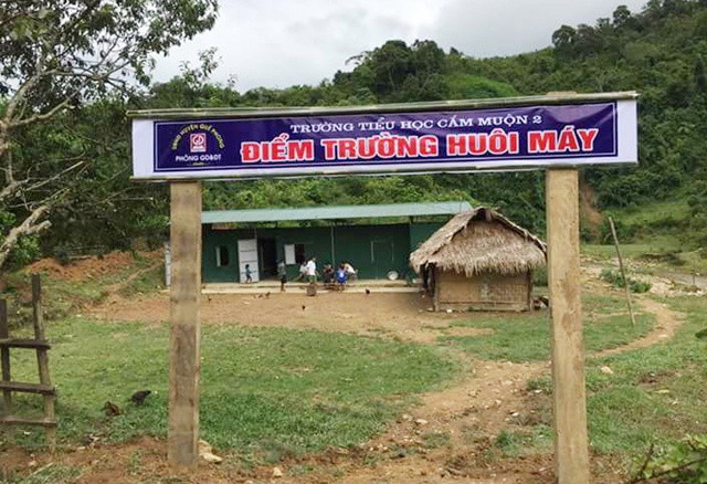 Các phòng học và ký túc xá của giáo viên đã được kiên cố hóa